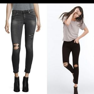 AG Adriano Goldschmied Distressed Skinny Denim